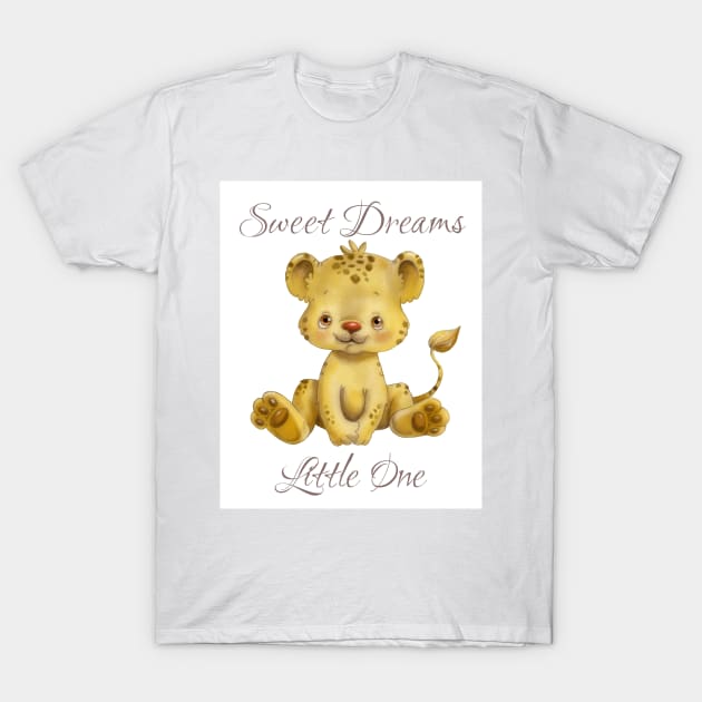 Sweet Dreams - Leopard Cub T-Shirt by allthumbs